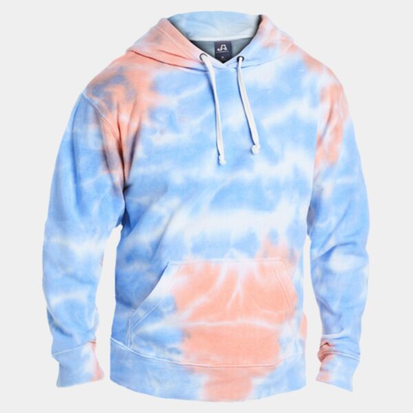 Men's Tie-Dyed Fleece Hooded Sweatshirt Thumbnail