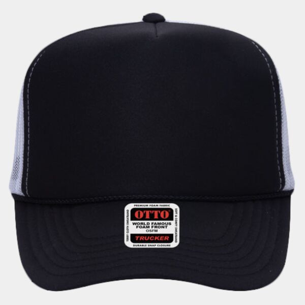 OTTO CAP Camouflage 5 Panel High Crown Mesh Back Trucker Hat Thumbnail