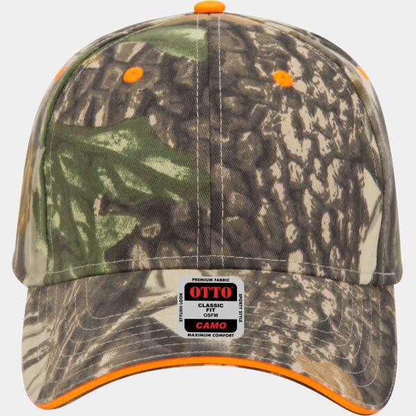 OTTO CAP Camouflage 6 Panel Low Profile Baseball Cap Thumbnail