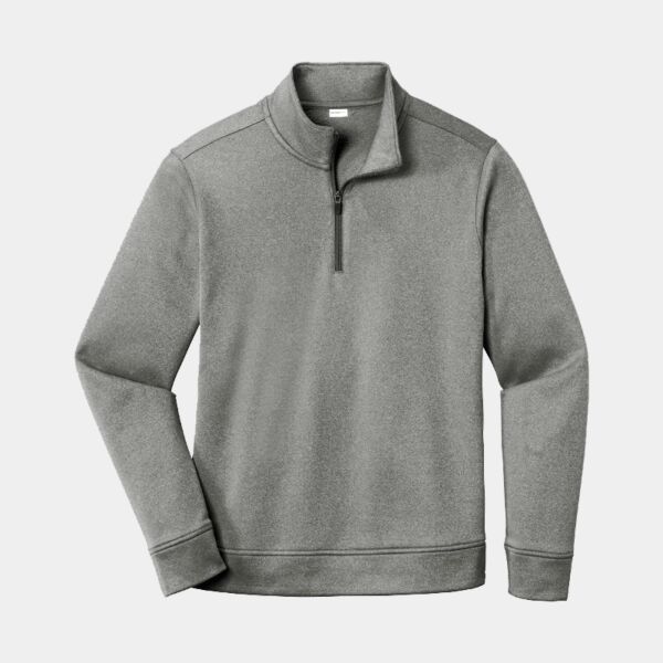PosiCharge ® Sport Wick ® Heather Fleece 1/4 Zip Pullover Thumbnail